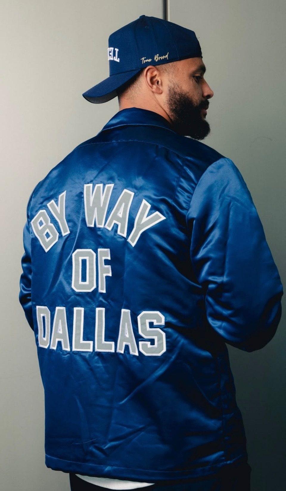 Dallas Cowboys custom satin jacket and NFL apparel, finished product and details