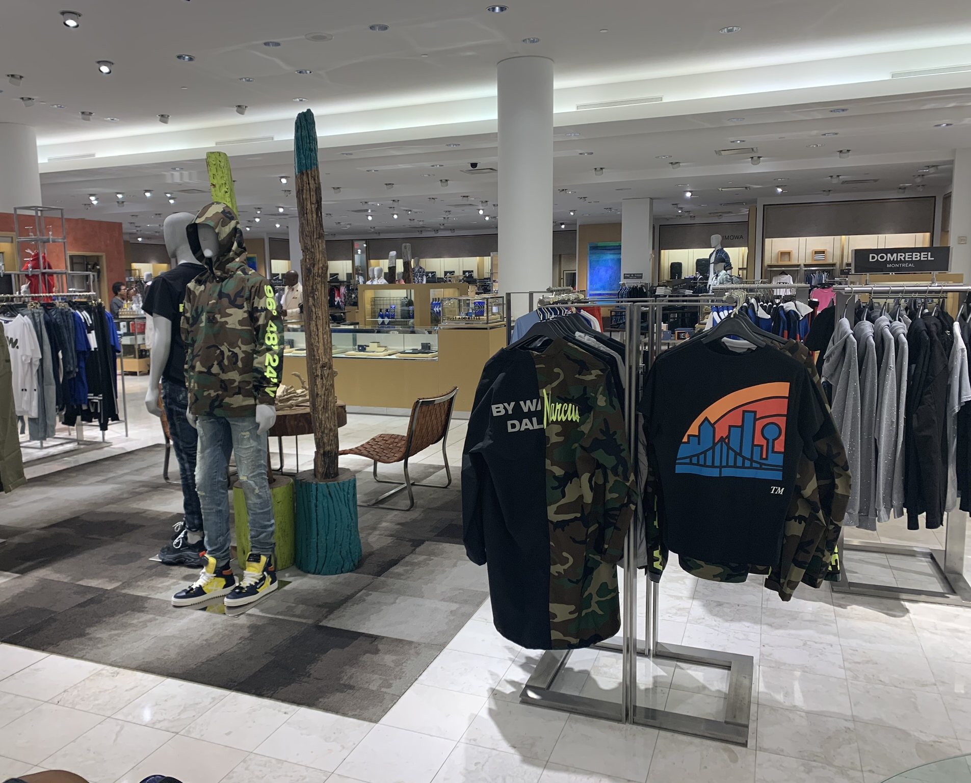 Collection on the floor at Neiman Marcus