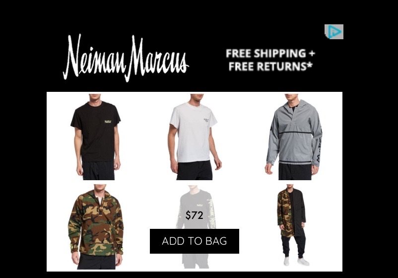 Collection on the floor and online at Neiman Marcus