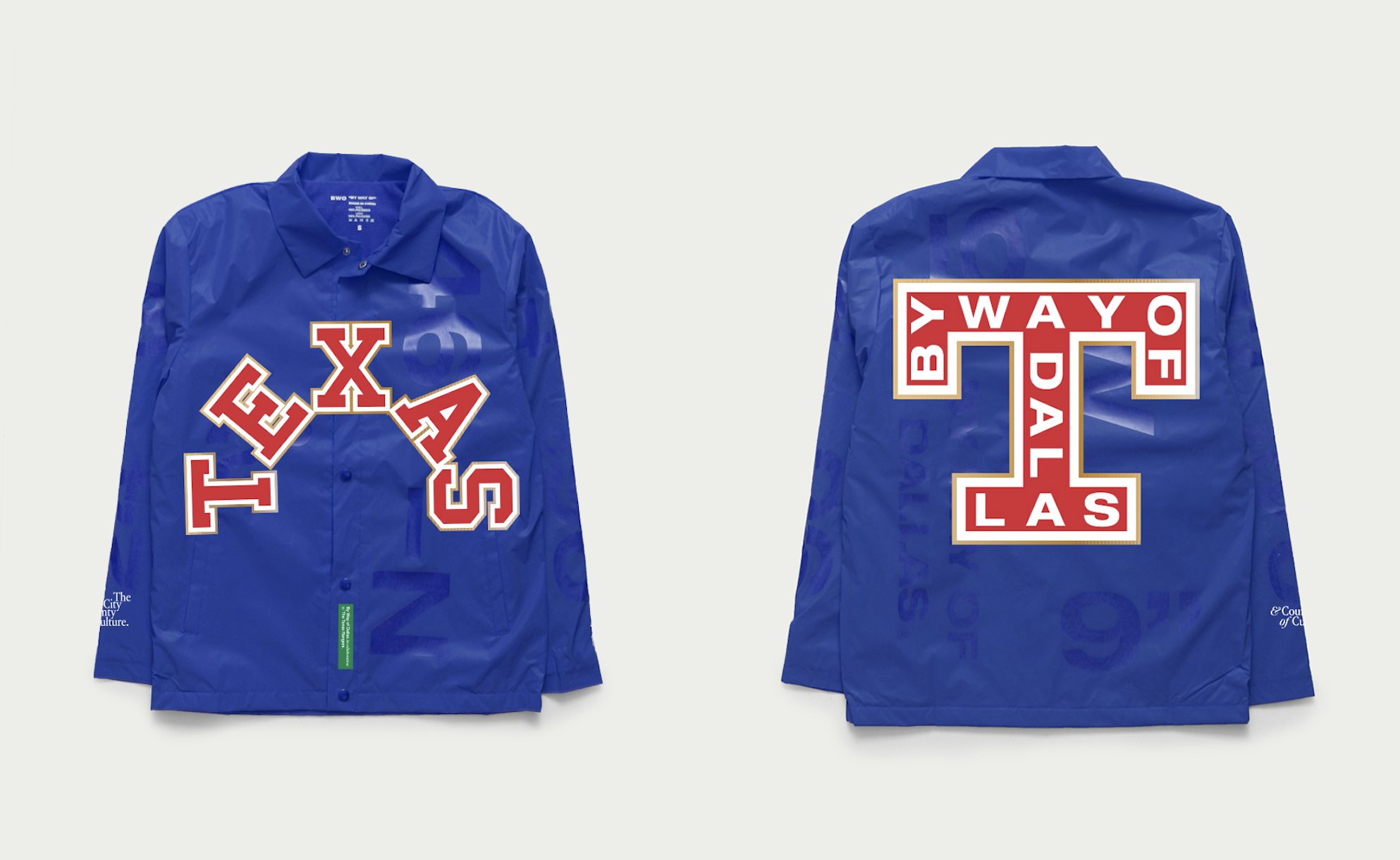 Texas Rangers championship jacket CAD, front and back