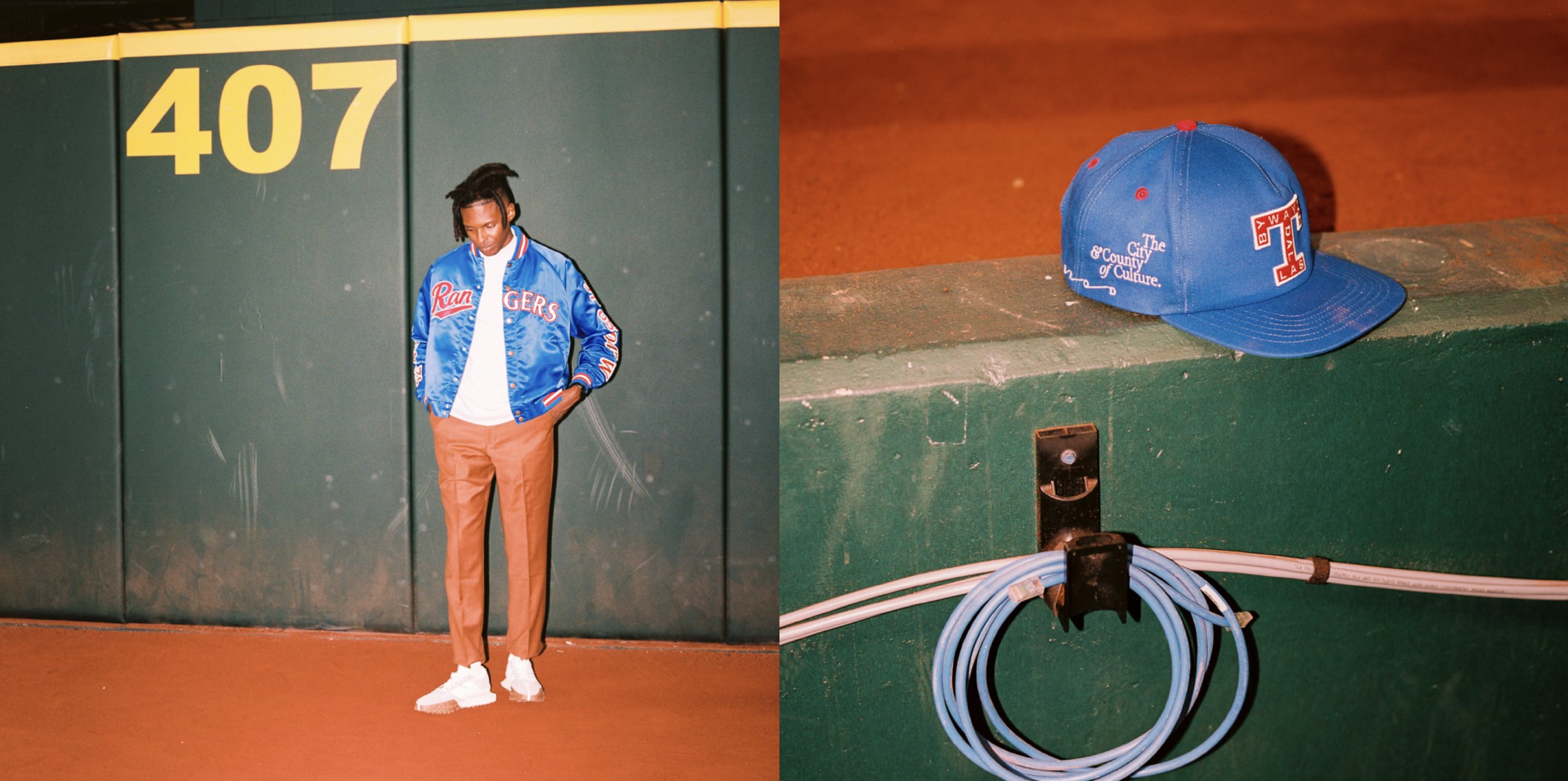 Texas Rangers custom jacket campaign and details